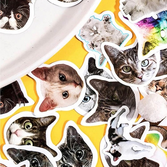 Cute Cat Stickers, Qty. 46, New - Picture 2 of 15